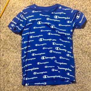 Blue kid champion shirt